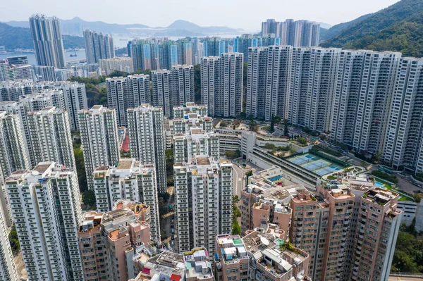 Tai Koo Hong Kong Março 2019 Vista Superior Cidade Hong — Fotografia de Stock