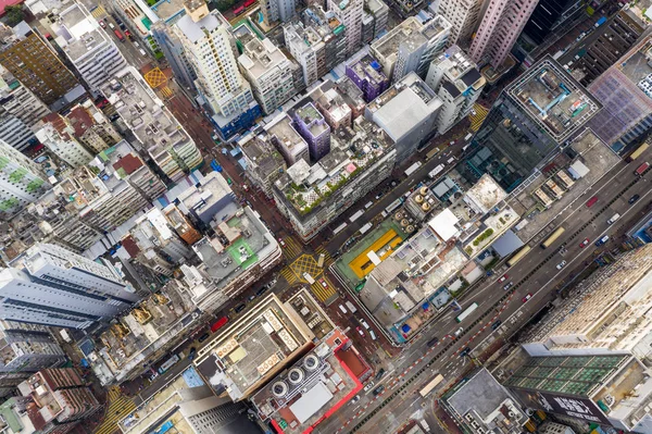 Mong Kok Hong Kong Marzo 2019 Vista Superior Ciudad Hong —  Fotos de Stock