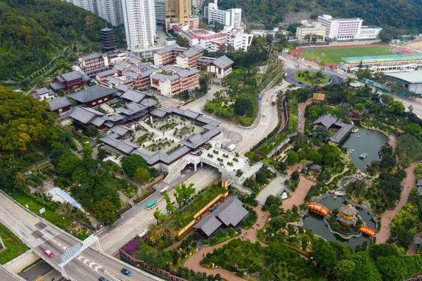 Diamond Hill Χονγκ Κονγκ Απριλίου 2019 Εναέρια Θέα Της Μοναστηριού — Φωτογραφία Αρχείου