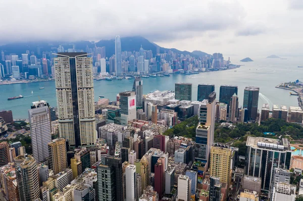 Tsim Sha Tsui East Hong Kong April 2019 Top View — Stock Photo, Image