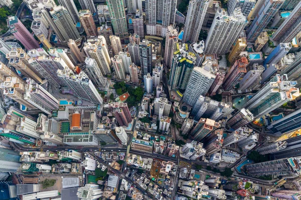 Центральный Гонконг Апреля 2019 Года Вид Сверху Город Гонконг — стоковое фото