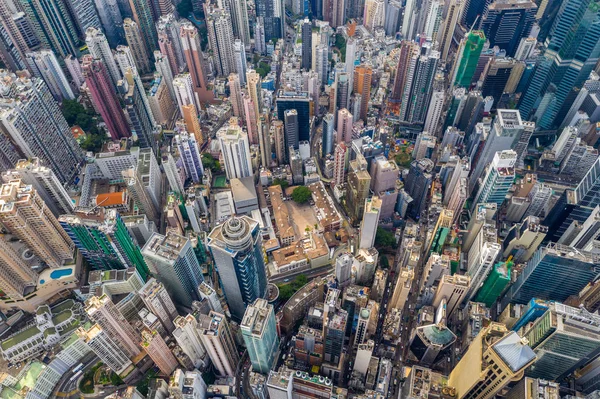 Central Hong Kong Kwiecień 2019 Widok Góry Miasto Kong — Zdjęcie stockowe