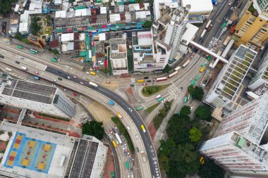 Choi Hung, Hong Kong - 25 Mart 2019: Hong Kong şehrinin en iyi görünümü