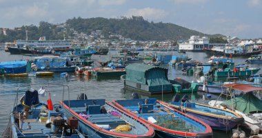 Cheung Chau, Hong Kong - 24 Nisan 2019: Hong Kong Adaları Bölgesi, Cheung chau adası