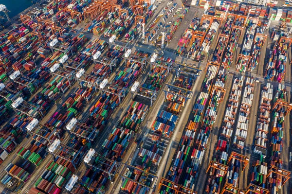 Kwai Tsing Hongkong Februari 2019 Container Terminals Hong Kong — Stockfoto