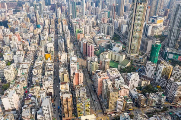 Sham Shui Hongkong Mars 2019 Uppifrån Och Ner Över Hong — Stockfoto