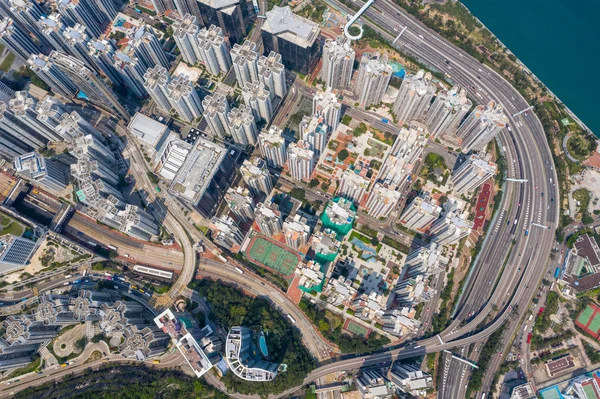 Quarry Bay Hong Kong Marzo 2019 Vista Superior Ciudad Hong — Foto de Stock