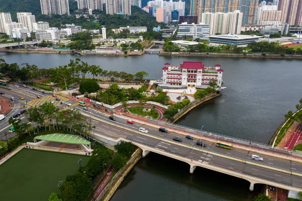 Sha Tin Hong Kong May 2019 Vista Aérea Ciudad Hong — Foto de Stock