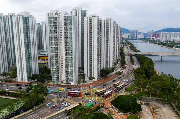 Sha Tin Гонконг Травень 2019 Безпілотника Житловий Район Гонконг — стокове фото