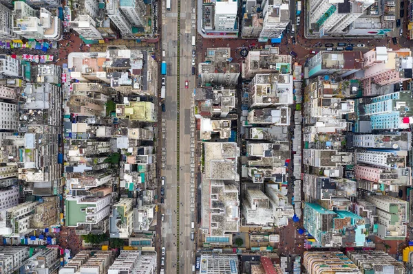 Σαμ Σούι Χονγκ Κονγκ Μαΐου 2019 Κορυφαία Θέα Της Πόλης — Φωτογραφία Αρχείου