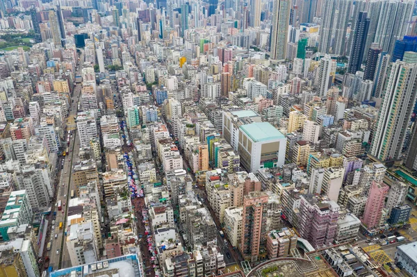 Sham Shui Hong Kong Maj 2019 Widok Góry Hongkong — Zdjęcie stockowe