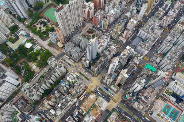 Sham Shui Hong Kong Mayo 2019 Vista Superior Ciudad Hong —  Fotos de Stock