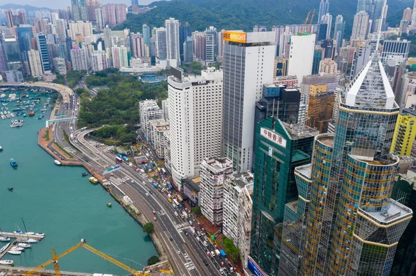Causeway Bay Hong Kong Mayo 2019 Vista Superior Del Distrito — Foto de Stock