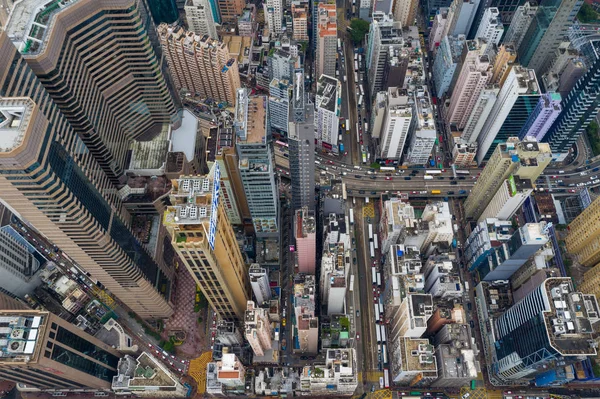 Κόζγουεϊ Μπέι Χονγκ Κονγκ Μαΐου 2019 Κορυφαία Θέα Της Πόλης — Φωτογραφία Αρχείου