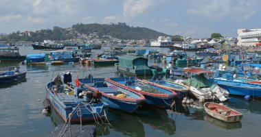 Cheung Chau, Hong Kong - 24 Nisan 2019: Cheung chau adası 