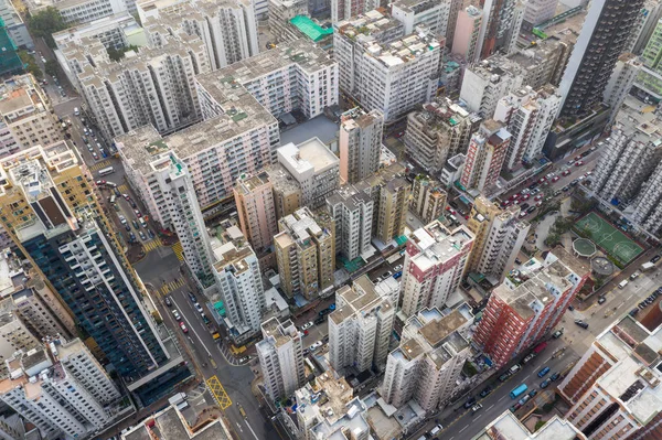 Sham Shui Hongkong Mars 2019 Top Utsikt Över Hong Kong — Stockfoto