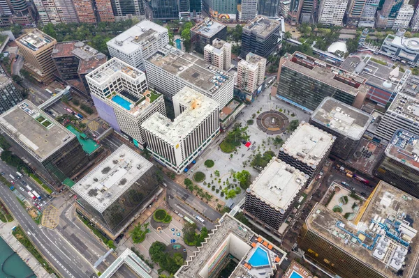 Tsim Sha Tsui East Hong Kong Abril 2019 Vista Aérea —  Fotos de Stock