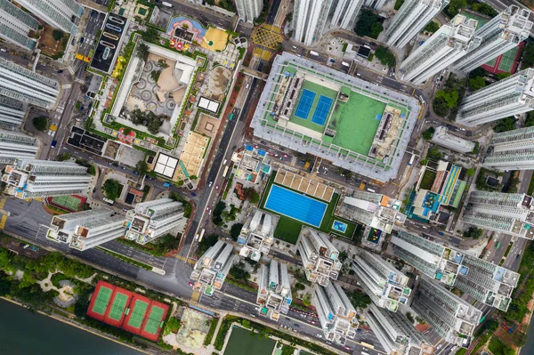 Sha Tin Hong Kong Mai 2019 Luftaufnahme Der Stadt Hong — Stockfoto