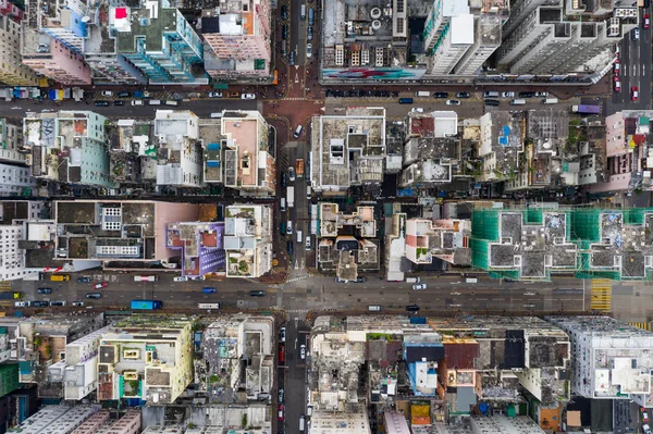Σαμ Σούι Χονγκ Κονγκ Μαΐου 2019 Κορυφή Κάτω Όψη Της — Φωτογραφία Αρχείου