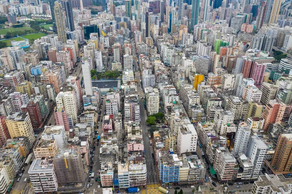 Sham Shui Hong Kong Mei 2019 Bovenaanzicht Van Woonwijk Van — Stockfoto