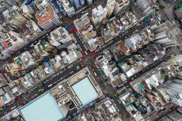 Σαμ Σούι Χονγκ Κονγκ Μαΐου 2019 Κορυφαία Θέα Της Πόλης — Φωτογραφία Αρχείου