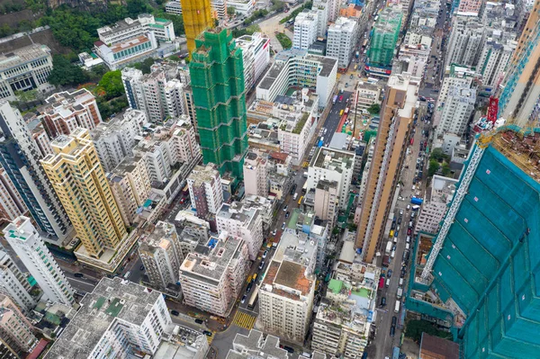 Sham Shui Hong Kong Maj 2019 Widok Góry Hongkong — Zdjęcie stockowe