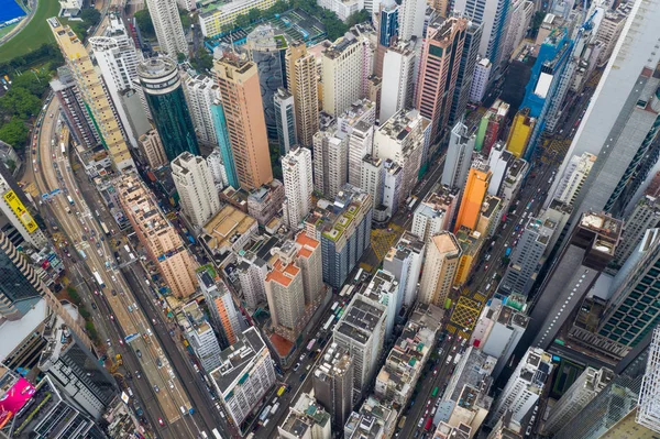 Causeway Bay Hongkong Maj 2019 Widok Góry Hongkong — Zdjęcie stockowe