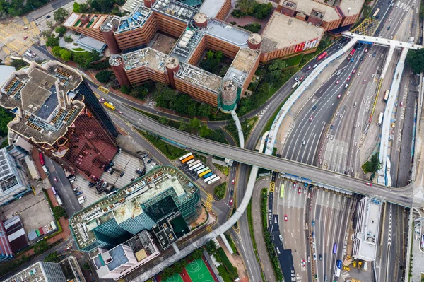 Hung Hom Hong Kong Abril 2019 Vista Arriba Hacia Abajo — Foto de Stock