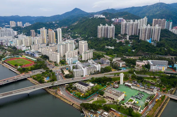 Sha Tin Hong Kong Maio 2019 Vista Superior Edifício Hong — Fotografia de Stock