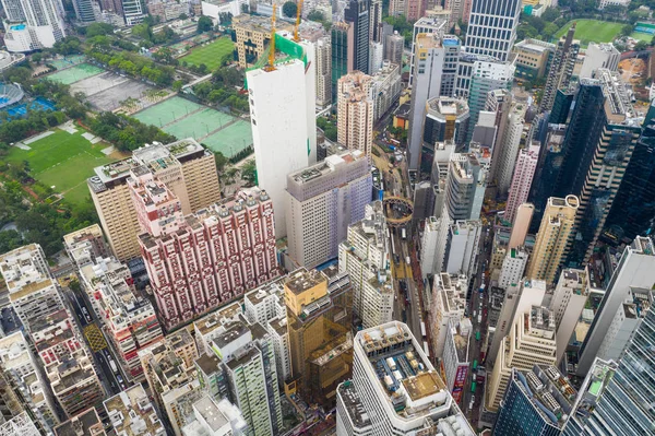 Causeway Bay Hongkong Maj 2019 Widok Góry Hongkong — Zdjęcie stockowe