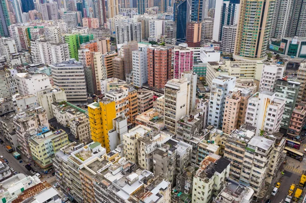 Sham Shui Hongkong Květen 2019 Pohled Hongkongskou Budovu Kowloonu — Stock fotografie