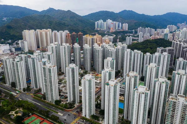 Sha Tin Hong Kong Mai 2019 Luftaufnahme Des Wohnviertels Hong — Stockfoto