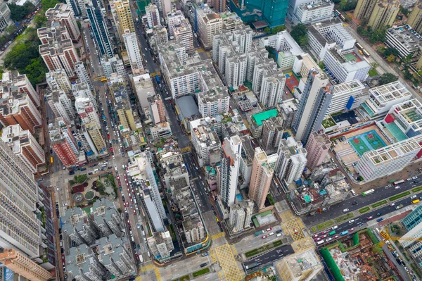 Sham Shui Hong Kong Maj 2019 Widok Góry Hongkong — Zdjęcie stockowe