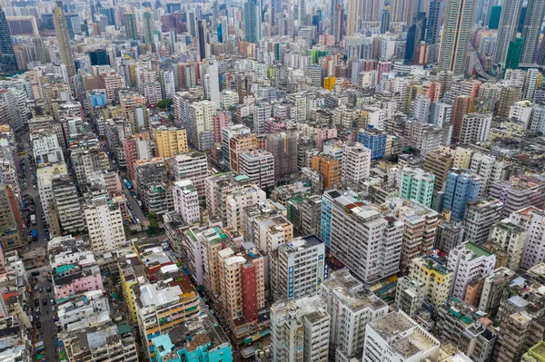 Sham Shui Hong Kong Maj 2019 Widok Góry Hong Kong — Zdjęcie stockowe