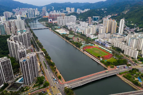 Sha Tin Hong Kong Maio 2019 Vista Superior Cidade Hong — Fotografia de Stock