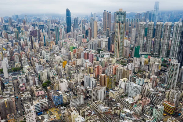 Sham Shui Hong Kong Mayıs 2019 Hong Kong Şehrinin Havadan — Stok fotoğraf