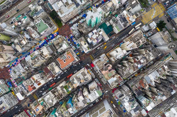 Sham Shui Hong Kong Mei 2019 Bovenaanzicht Van Stad Hong — Stockfoto