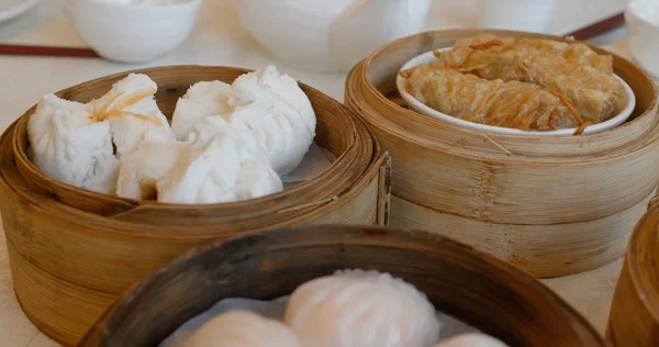 Chinois Dim Sum Dans Restaurant — Photo