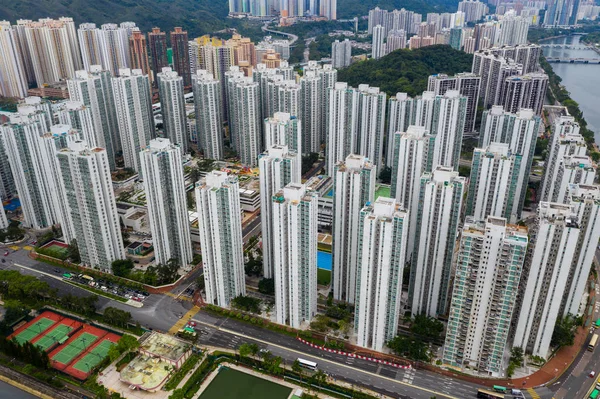 Sha Tin Hong Kong Mei 2019 Bovenaanzicht Van Stad Hong — Stockfoto