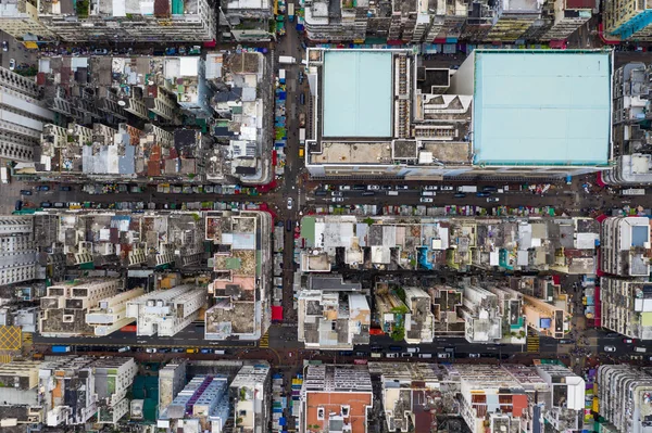 Sham Shui Hong Kong Maj 2019 Uppifrån Och Ner Hong — Stockfoto