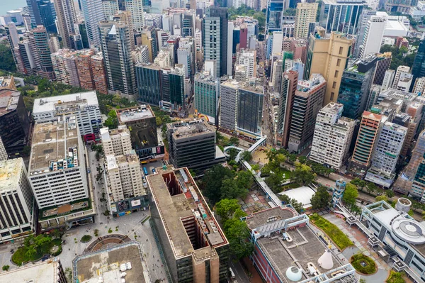 Tsim Sha Tsui East 2019年4月21日 香港ビルのトップビュー — ストック写真