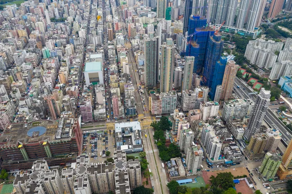 Sham Shui Hong Kong Maj 2019 Top Över Hong Kongs — Stockfoto
