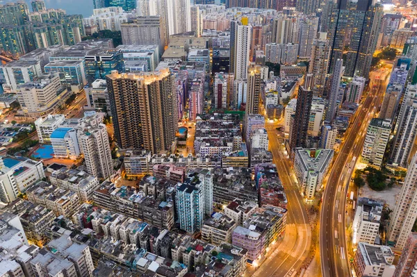 Naar Kwa Wan Hong Kong Mei 2019 Bovenaanzicht Van Stad — Stockfoto