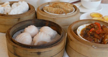 Restoranda Çin Dim Sum 