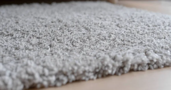 Grauer Teppich Auf Dem Fußboden Hause — Stockfoto