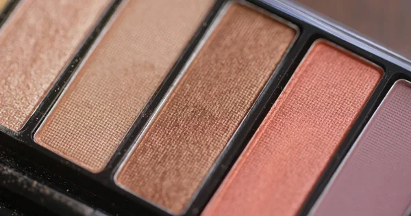 Professional colorful eyeshadow palette close-up