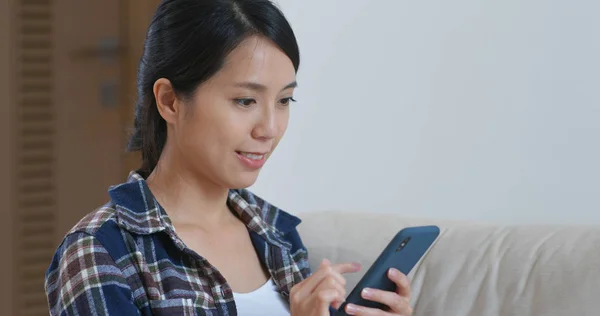 Woman Study Laptop Computer Home — Stock Photo, Image