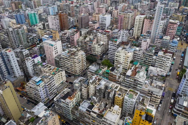 Sham Shui Hong Kong Maja 2019 Hongkong Centrum Miasta Góry — Zdjęcie stockowe