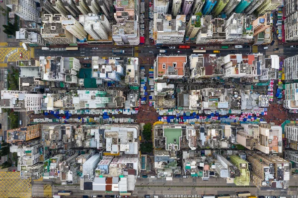 Шам Шуй Гонконг Травня 2019 Повітряна Думка Про Місто Гонконг — стокове фото