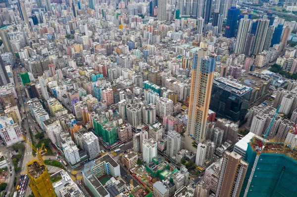 Sham Shui Hong Kong Maja 2019 Hongkong Centrum Miasta Góry — Zdjęcie stockowe